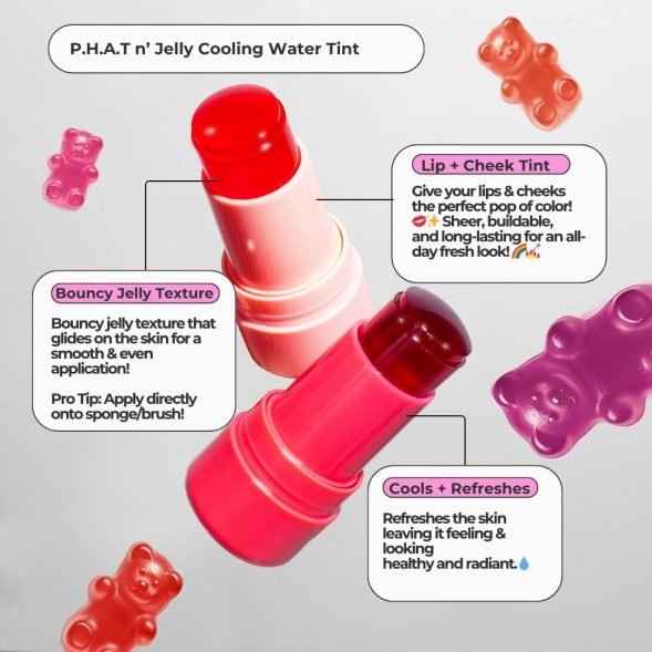 P.H.A.T n' Jelly Cooling Water Tint-Pink Punch - Imagen 3