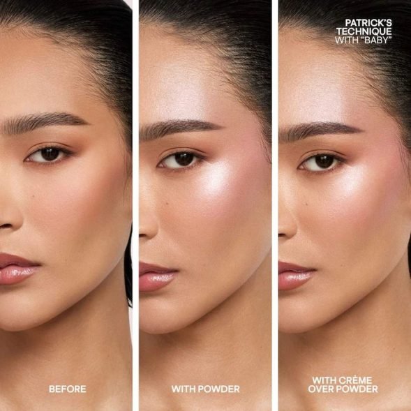Major Glow Crème & Powder Highlighter Duo- Baby - Imagen 4