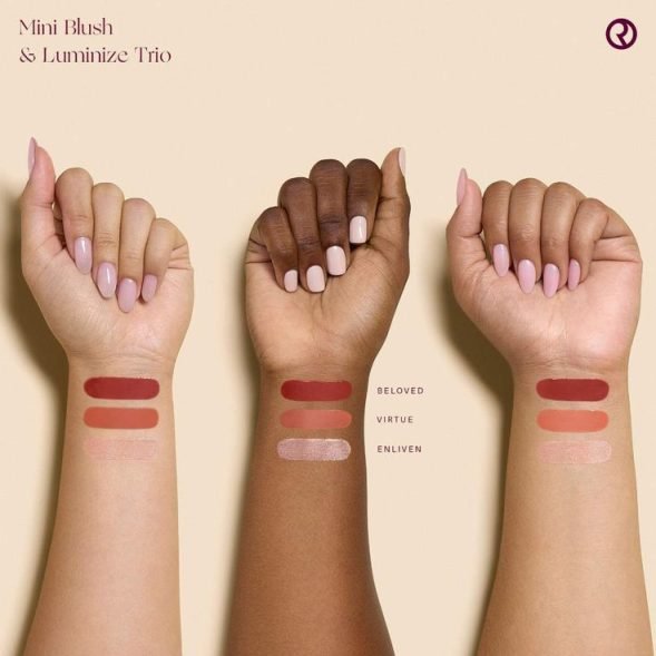 Rare Beauty Mini blush & luminize trio - Imagen 2