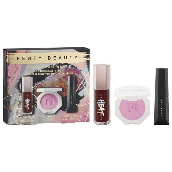 Fenty's Most want'D 3- Piece lip,face Kit