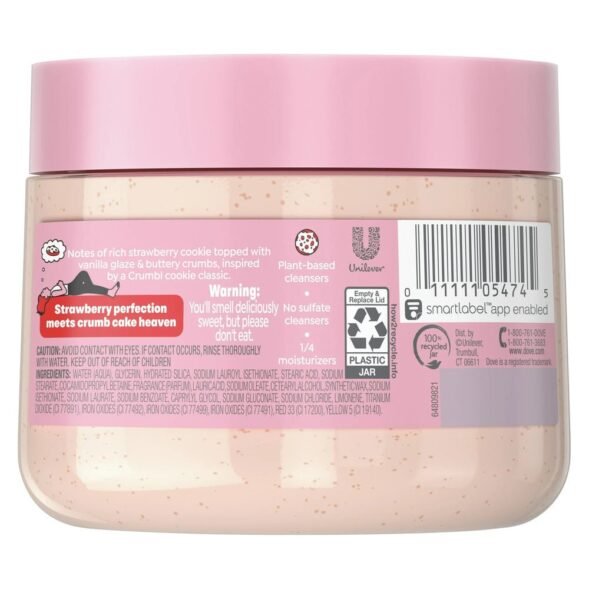 Crumbl Exfoliating Body Scrub Strawberry Cookie - Imagen 3